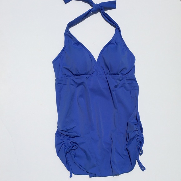 Maternity 2 piece Tankini Swimsuit Peri Blue by Prego Maternity XS S & L NWT - Picture 2 of 4